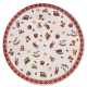 Kruhový kusový koberec Villeroy & Boch Toy´s Delight 106192 Red Multicolour, bez vlasu