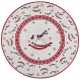 Kruhový kusový koberec Villeroy & Boch Toy`s Delight Limited Edition 106275 Cream Red, bez vlasu