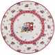 Kruhový kusový koberec Villeroy & Boch Toy`s Delight Limited Edition 106275 Cream Red, bez vlasu