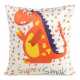 Obliečka na vankúš KIDS s drakom 45x45cm biela/farebná