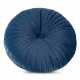 Okrúhly vankúš VELVET ∅ 40 cm strieborný
