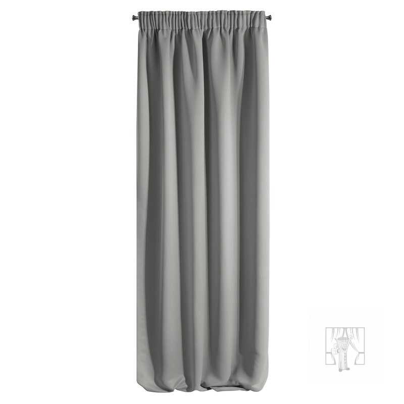Záves LOGAN na páske 135x270cm sivý