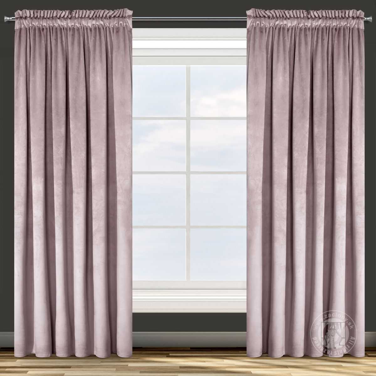 Záves ROSA na páske púdrový 140x270cm