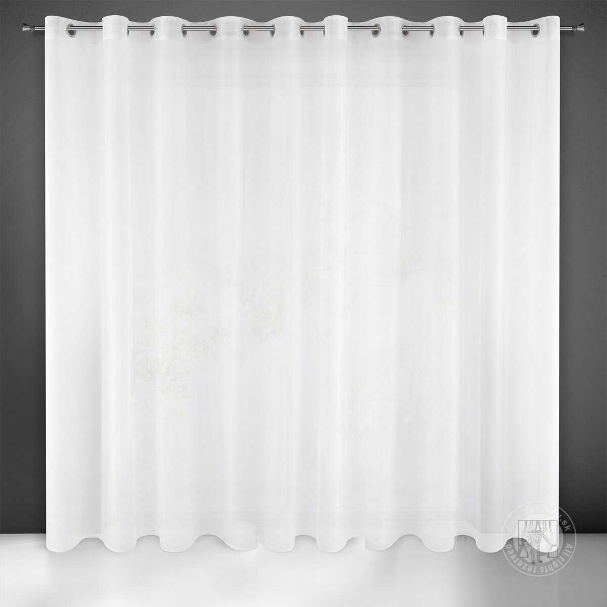 Záclona SYLVIA na krúžkoch biela 350x250cm