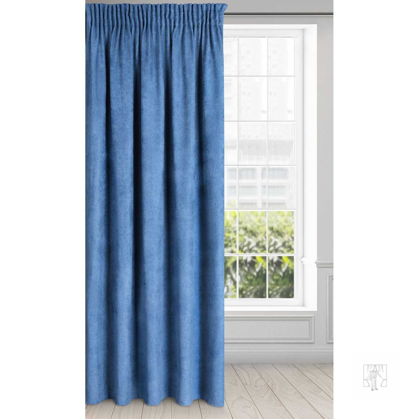 Záves AMAYA modrý 140x250 cm