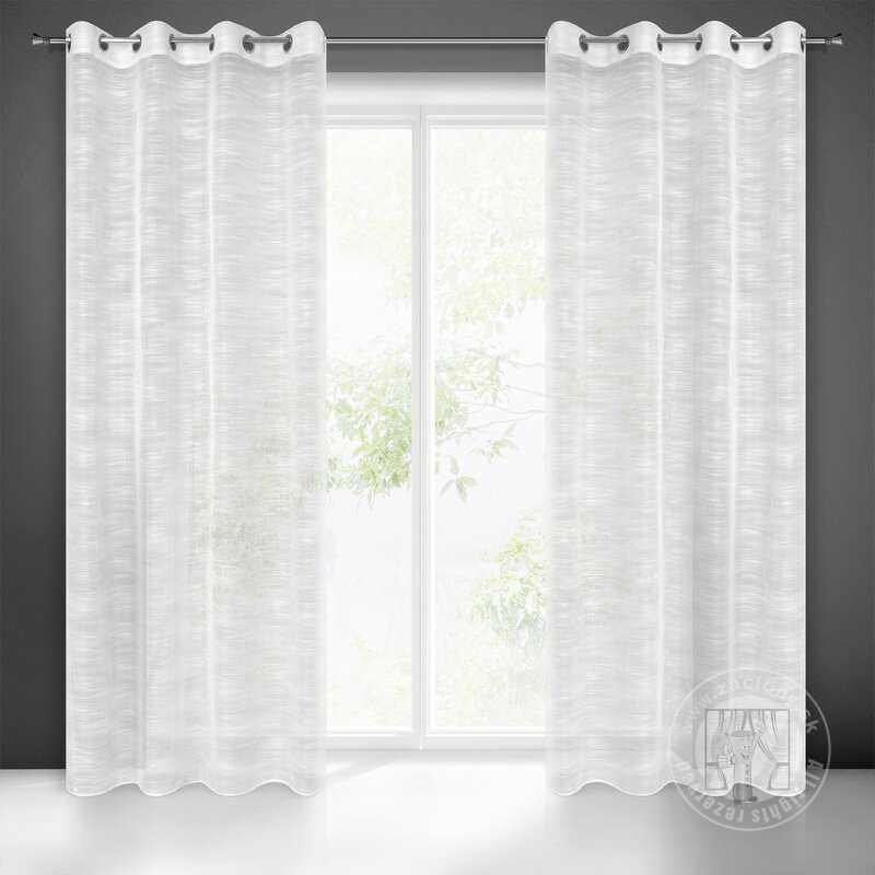 Záclona ASTERA na krúžkoch biela 140x250 cm