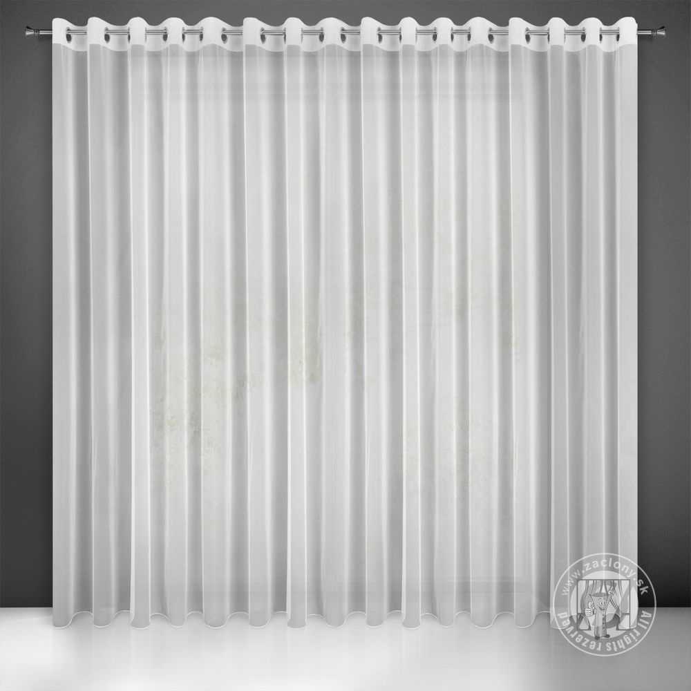 Záclona ESEL na krúžkoch biela 400x250 cm