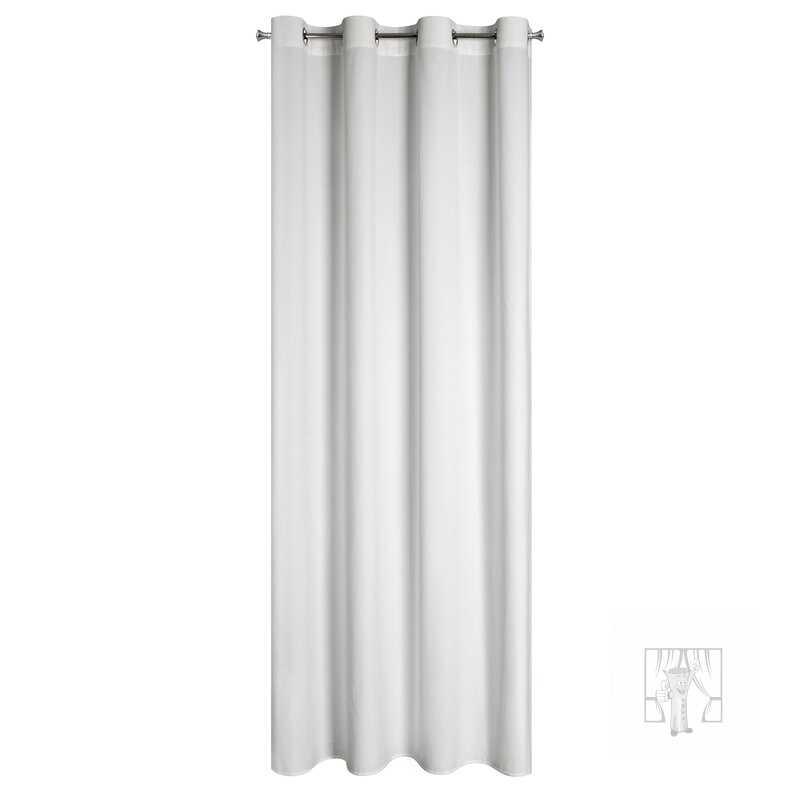 Záves PIERRE na krúžkoch biely 140x250cm