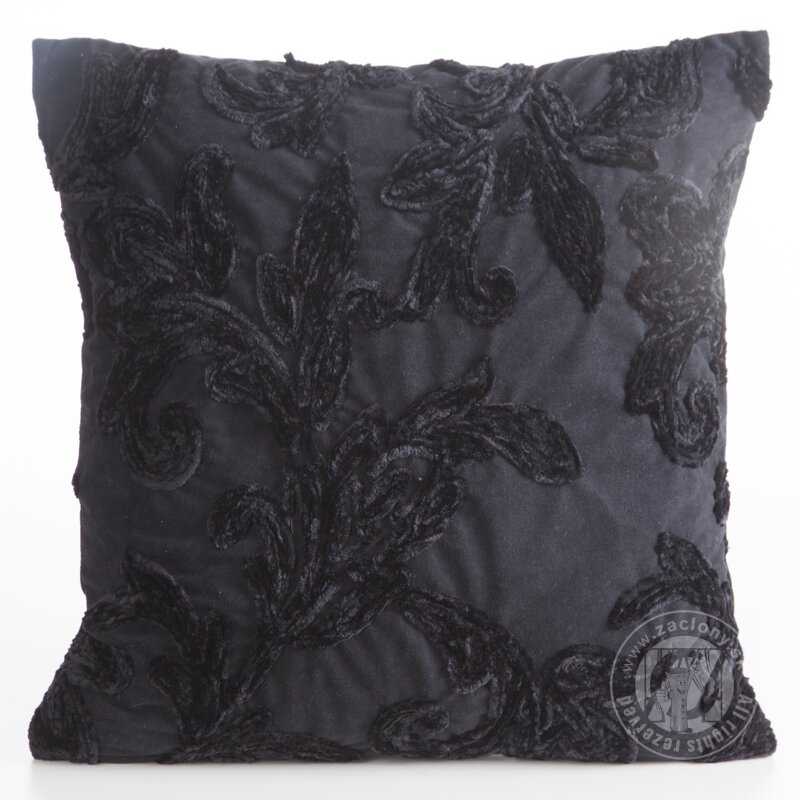 Obliečka na vankúš VERSO 45x45cm čierna