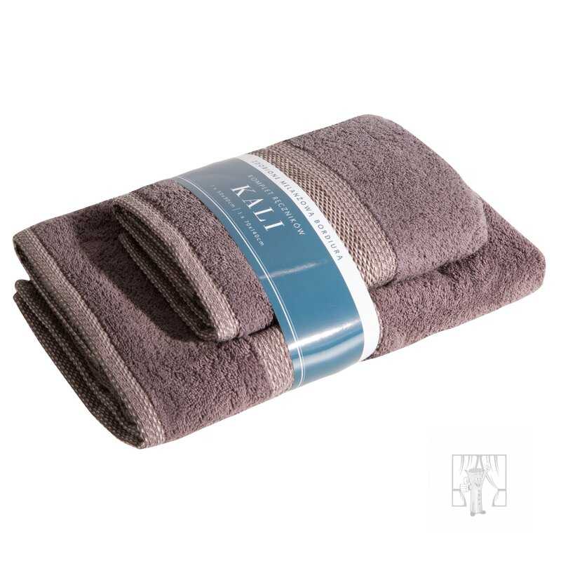 Sada uteráka a osušky KALI  hnedá