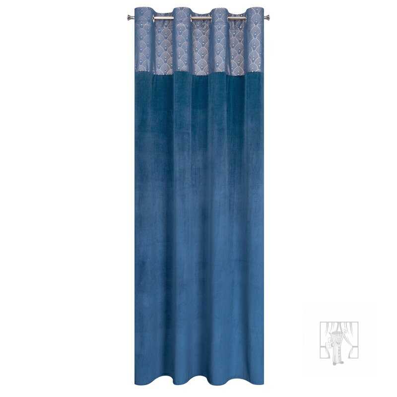 Záves AGNES na krúžkoch granátový 140x250cm