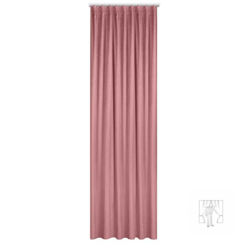 Záves MADLEN na flex páske staroružový 140x300cm