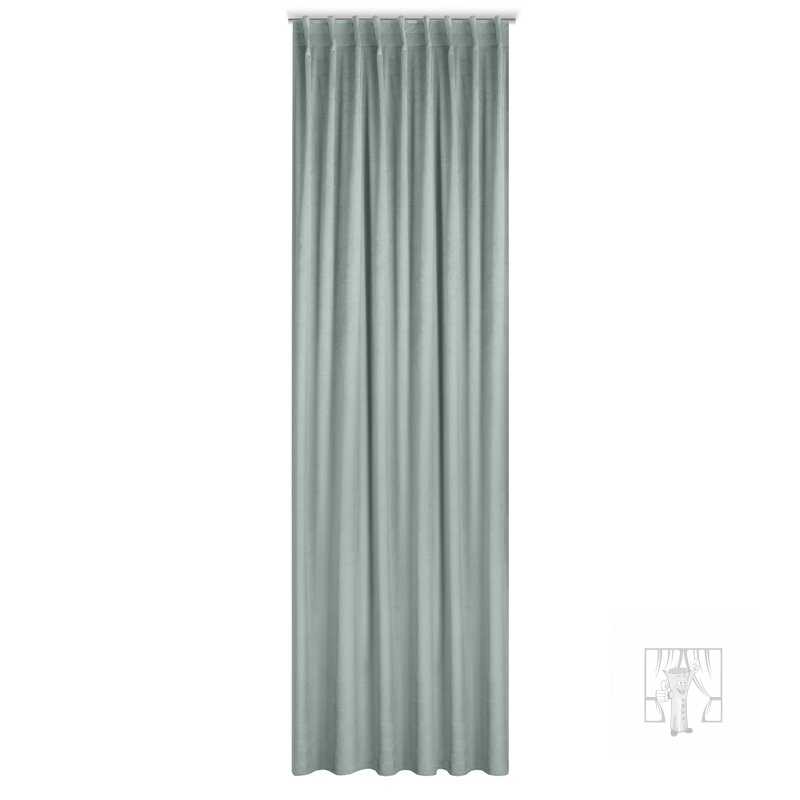 Záves MADLEN na flex páske sivý 140x300cm