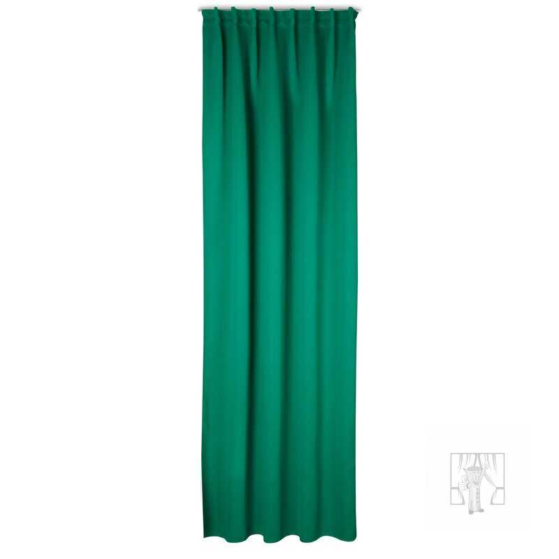 Záves MILAN na flex páske zelený 140x300cm