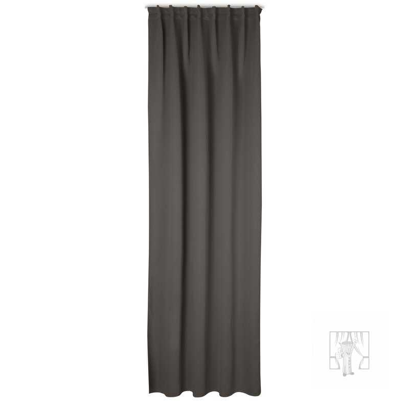 Záves MILAN na flex páske grafitový 140x300cm
