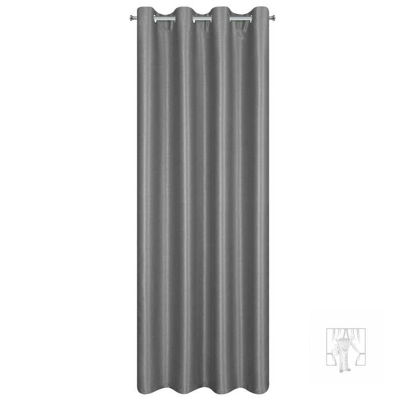 Záves SELINA na krúžkoch oceľový 140x250cm