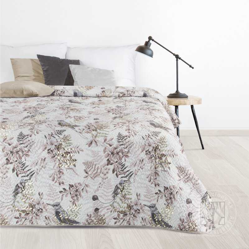 Zamatový prehoz na posteľ POLY 170x210 cm