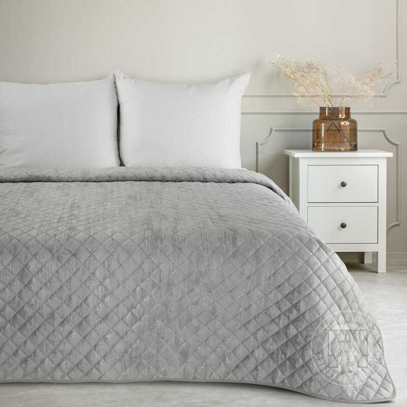 Prehoz na posteľ BLINK3 170x210cm strieborná