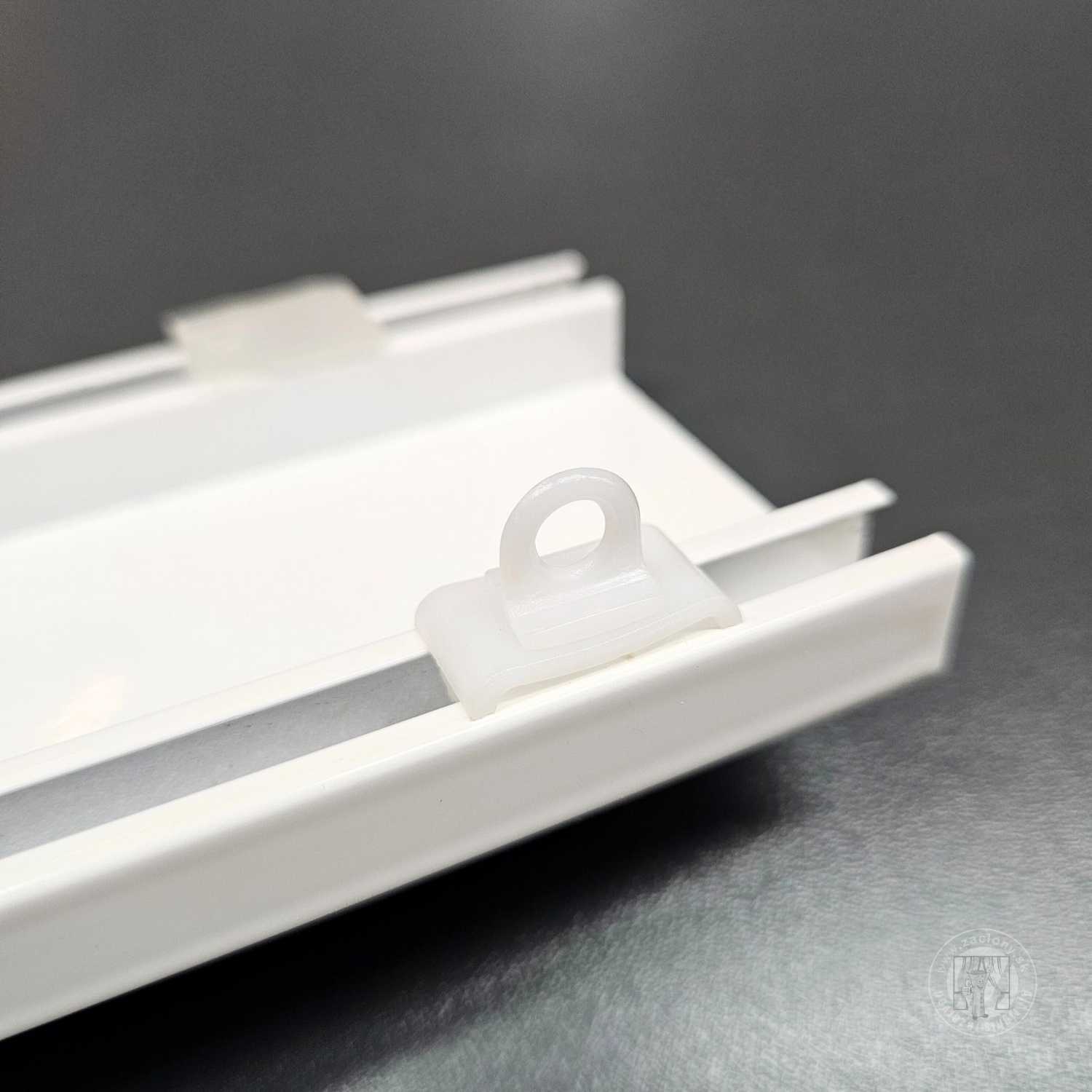 Brzda - biela hliníková koľajnica