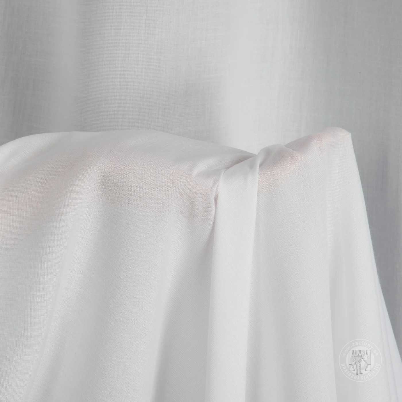 Záclona metráž BAMBOO biela s antibakteriálnou úpravou