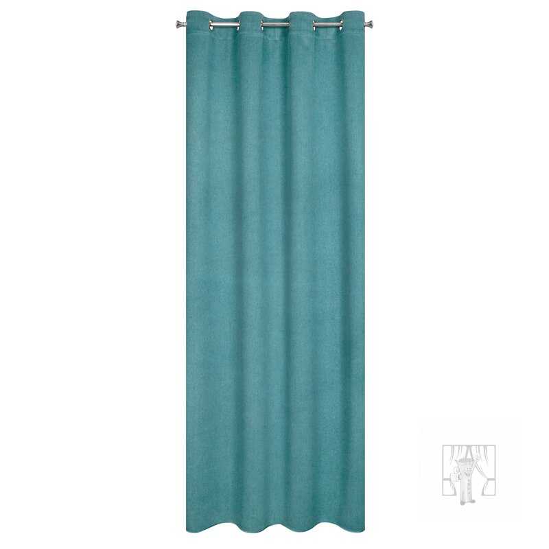 Zatemňovací záves CARLO na krúžkoch 135x250cm tyrkysový