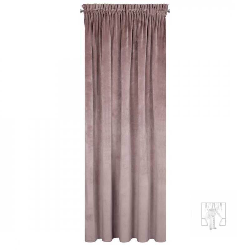 Záves VILLA na páske púdrový 140x270cm