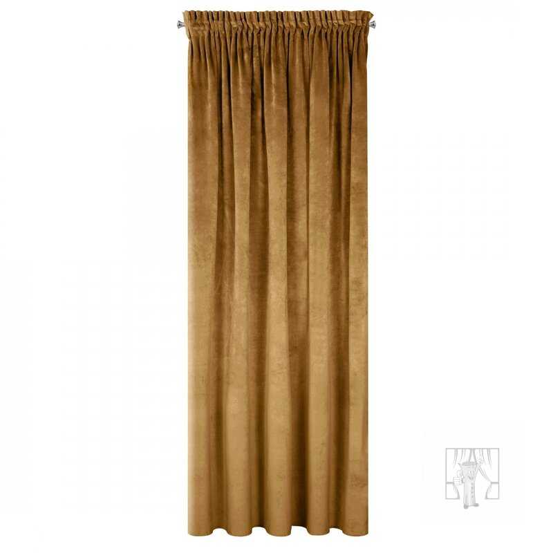 Záves VILLA na páske medový 140x270cm