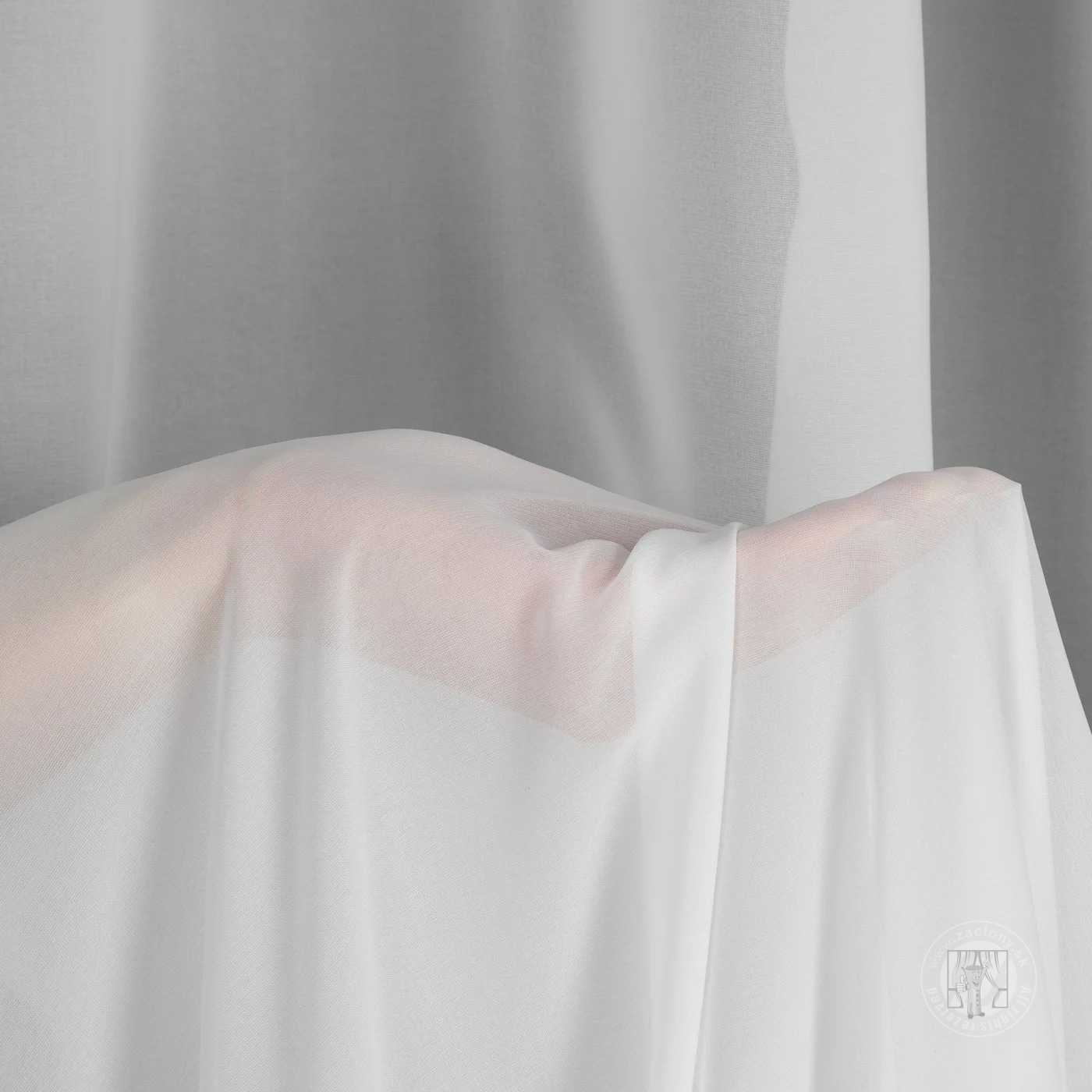 Záclona metráž MILA biela