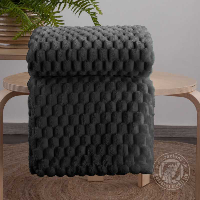 Deka z mikroflanelu CINDY6 150x200cm čierna