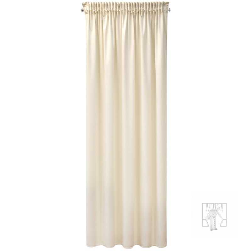 Záves PIERRE CARDIN SIBEL na páske krémový 140x270cm