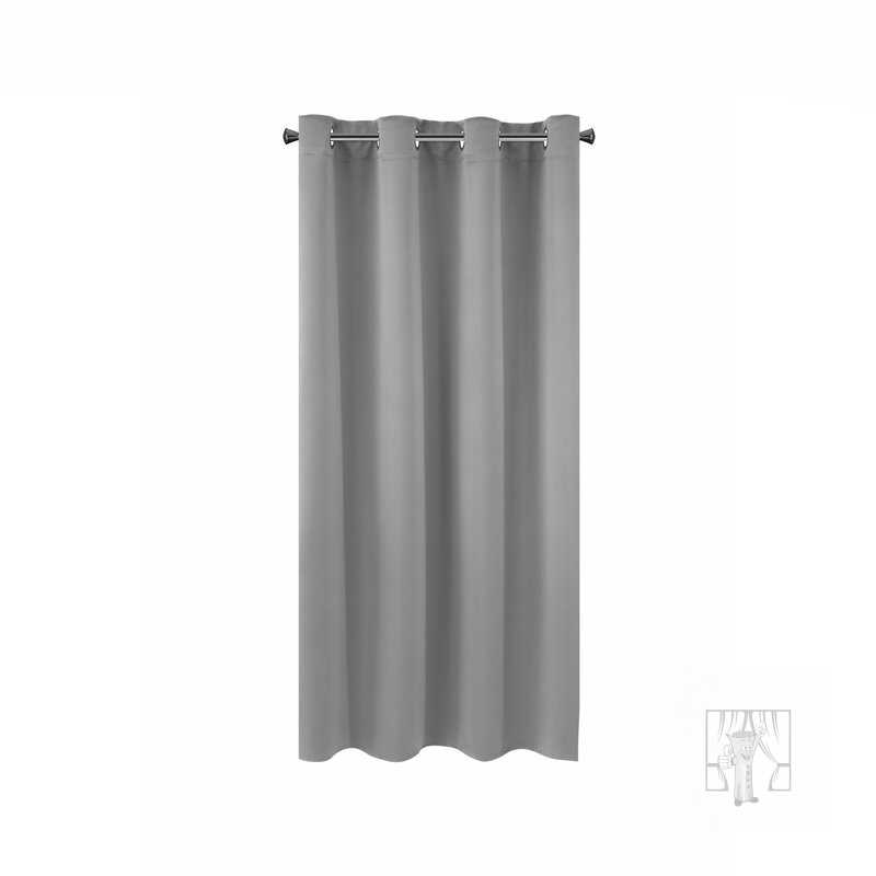 Záves LOGAN na krúžkoch 140x175cm sivý