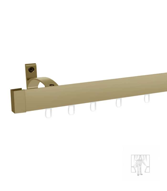 Hliníková garniža LUXOR Patyna s háčikmi