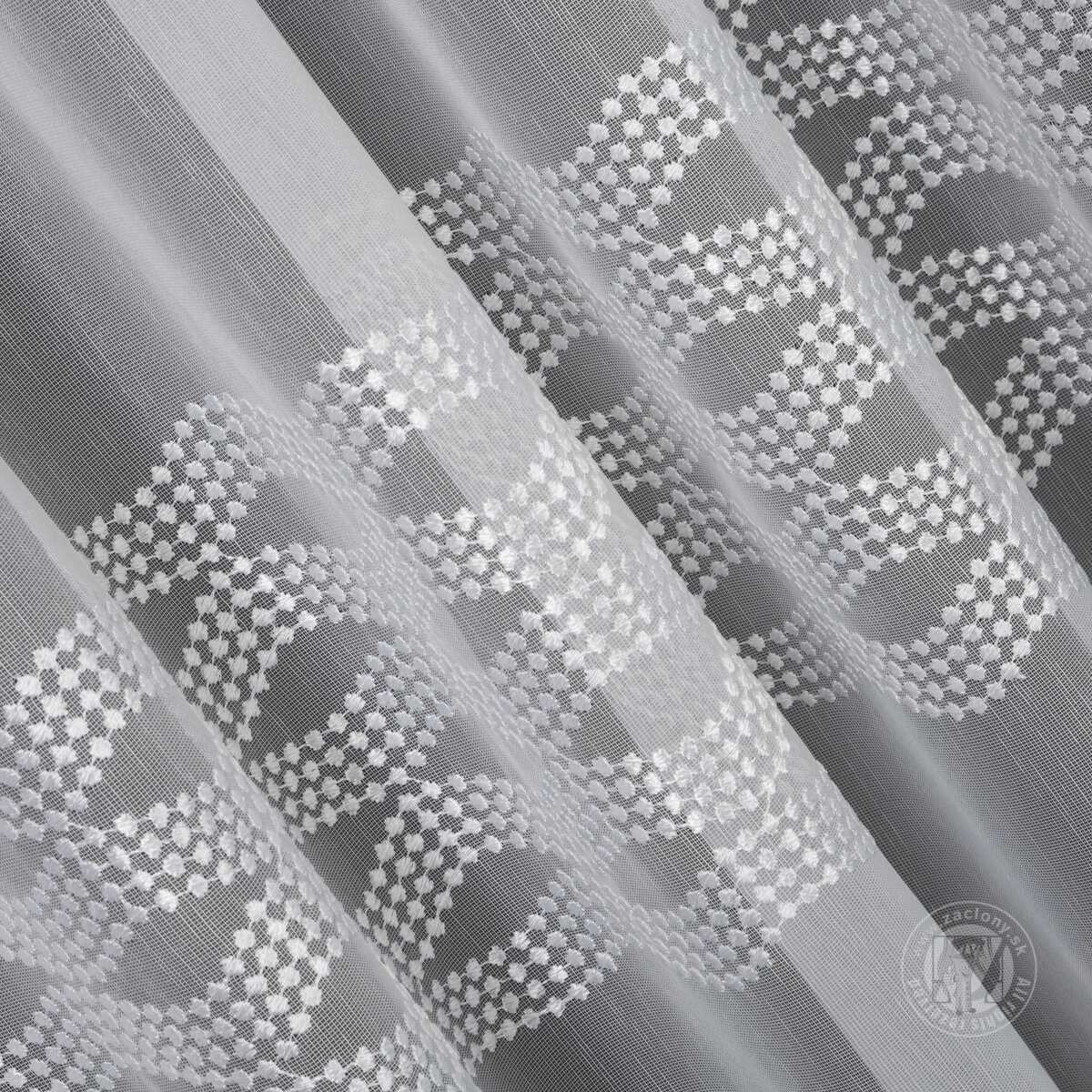 Záclona metráž 97738/PERU biela, 160cm