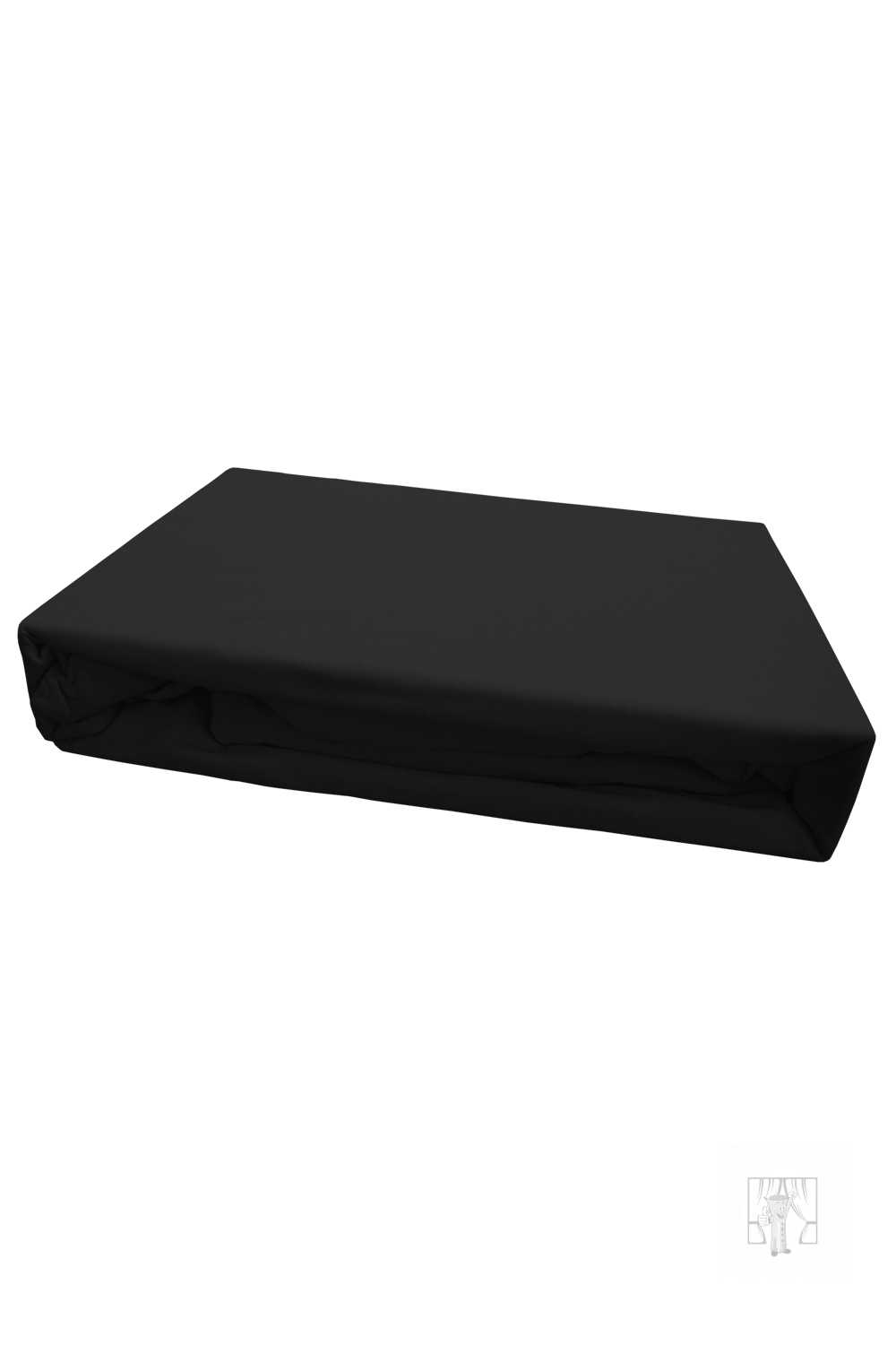 Napínacia plachta JERSEY 140x200 cm čierna 48