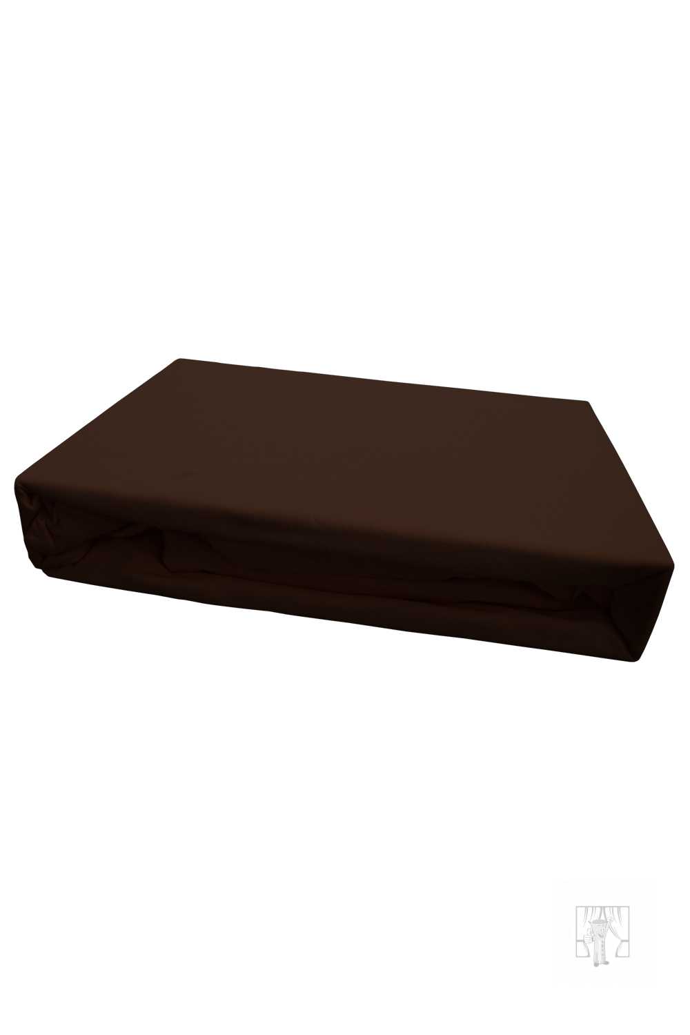 Napínacia plachta JERSEY 90x200 cm čokoládová 45