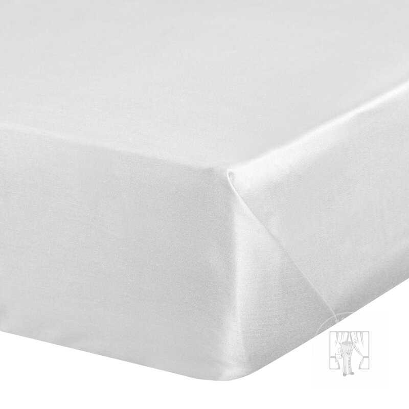 Klasická plachta z bavlneného saténu NOVA 180x210 cm biela