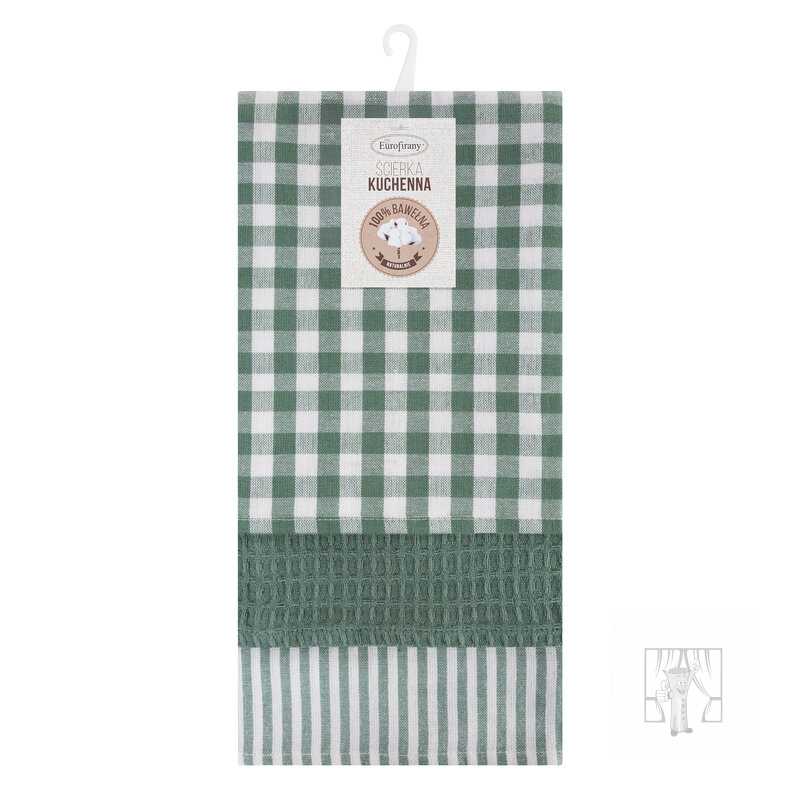 Sada bavlnených kuchynských utierok LUCY 50x70 cm zelené 3ks