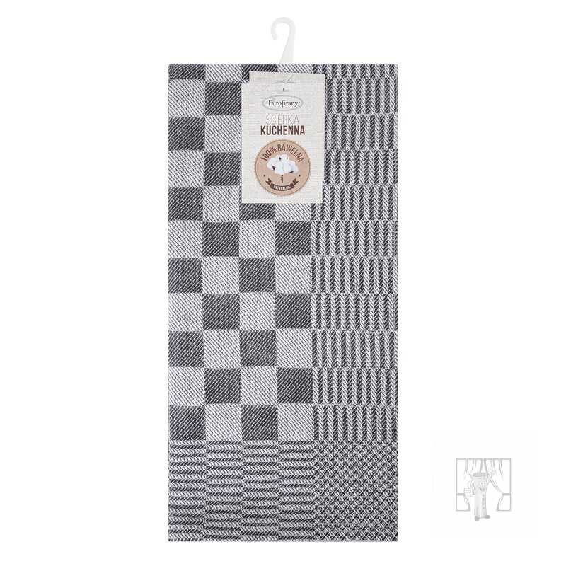 Sada bavlnených kuchynských utierok MAURO 50x70 cm tmavosivé 2ks