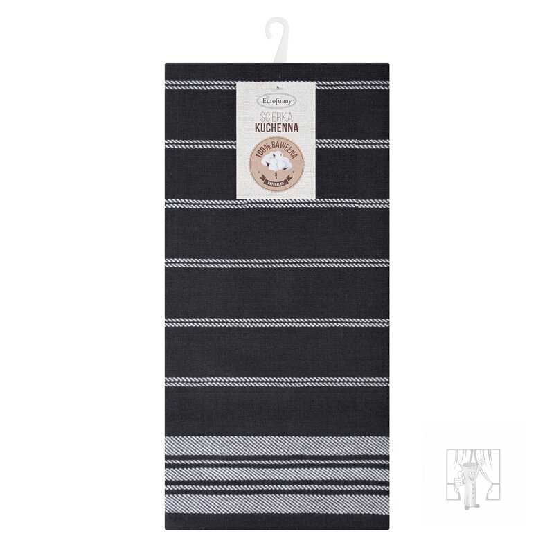 Sada bavlnených kuchynských utierok RUBI 50x70 cm tmavosivé 2ks