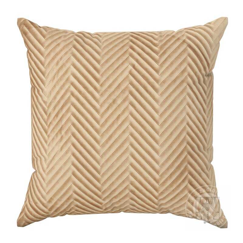 Zamatová obliečka na vankúš SOFIA 45x45 cm medová