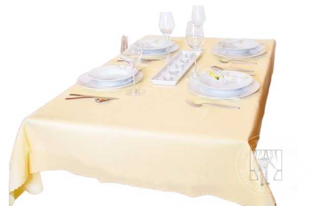 Teflonový obrus vodoodpudivý 80x80 cm krémový