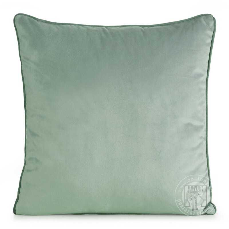 Obliečka na vankúš GAJA2 s lemovaním 60x60 cm tmavá mätová