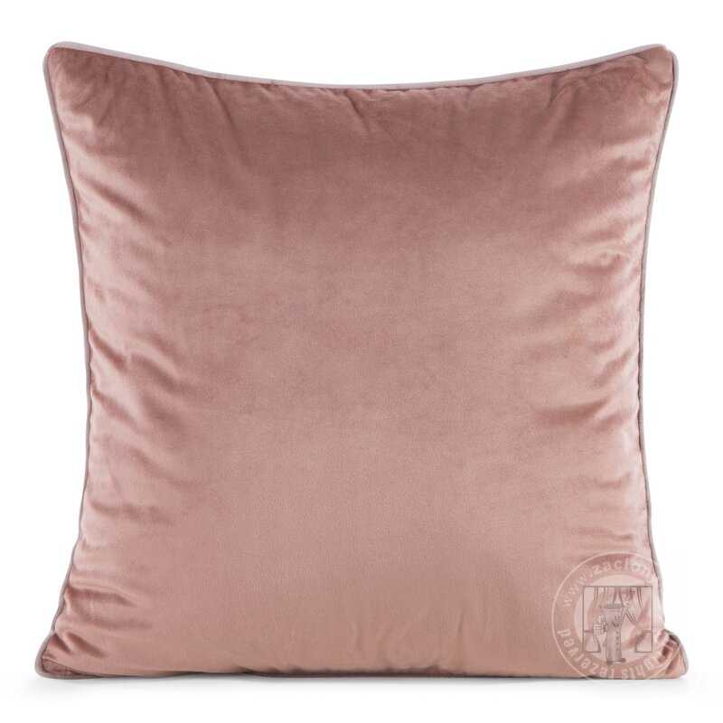 Obliečka na vankúš GAJA2 s lemovaním 60x60 cm tmavoružová