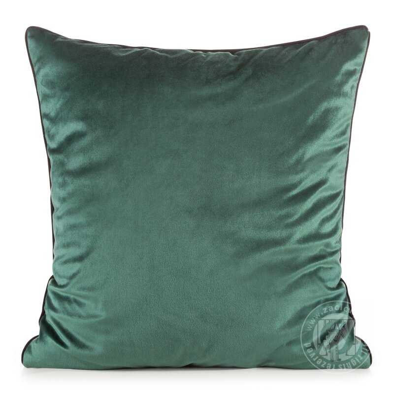 Obliečka na vankúš GAJA2 s lemovaním 60x60 cm tmavozelená