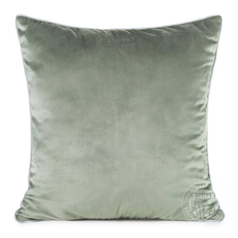 Obliečka na vankúš GAJA2 s lemovaním 60x60 cm olivová