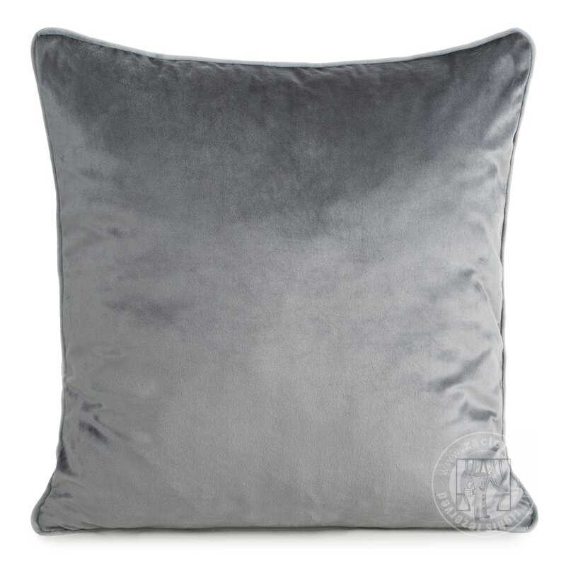 Obliečka na vankúš GAJA2 s lemovaním 60x60 cm oceľová