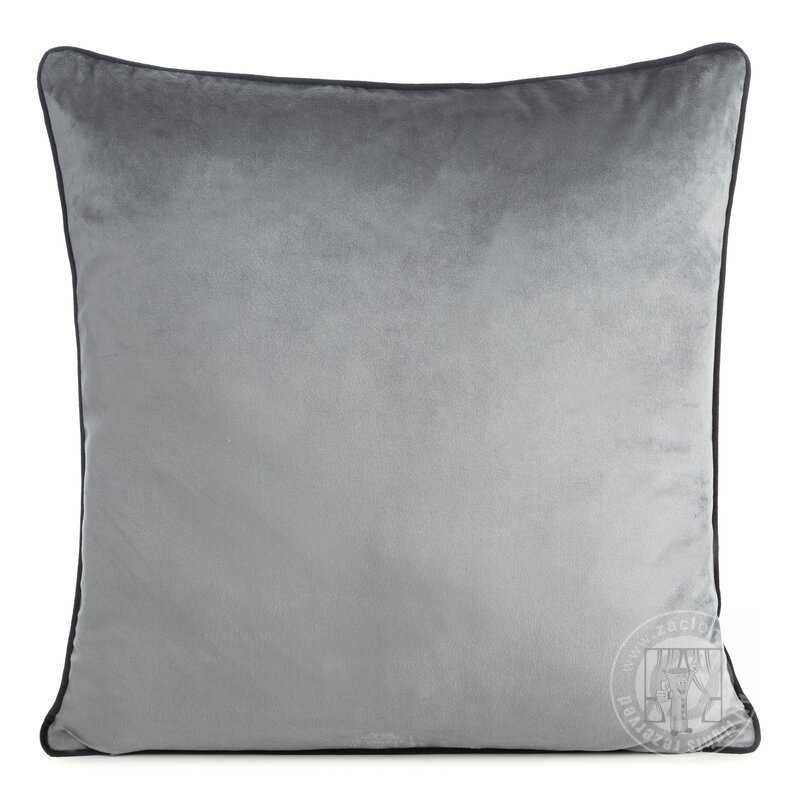 Obliečka na vankúš GAJA2 s lemovaním 45x45 cm grafitová