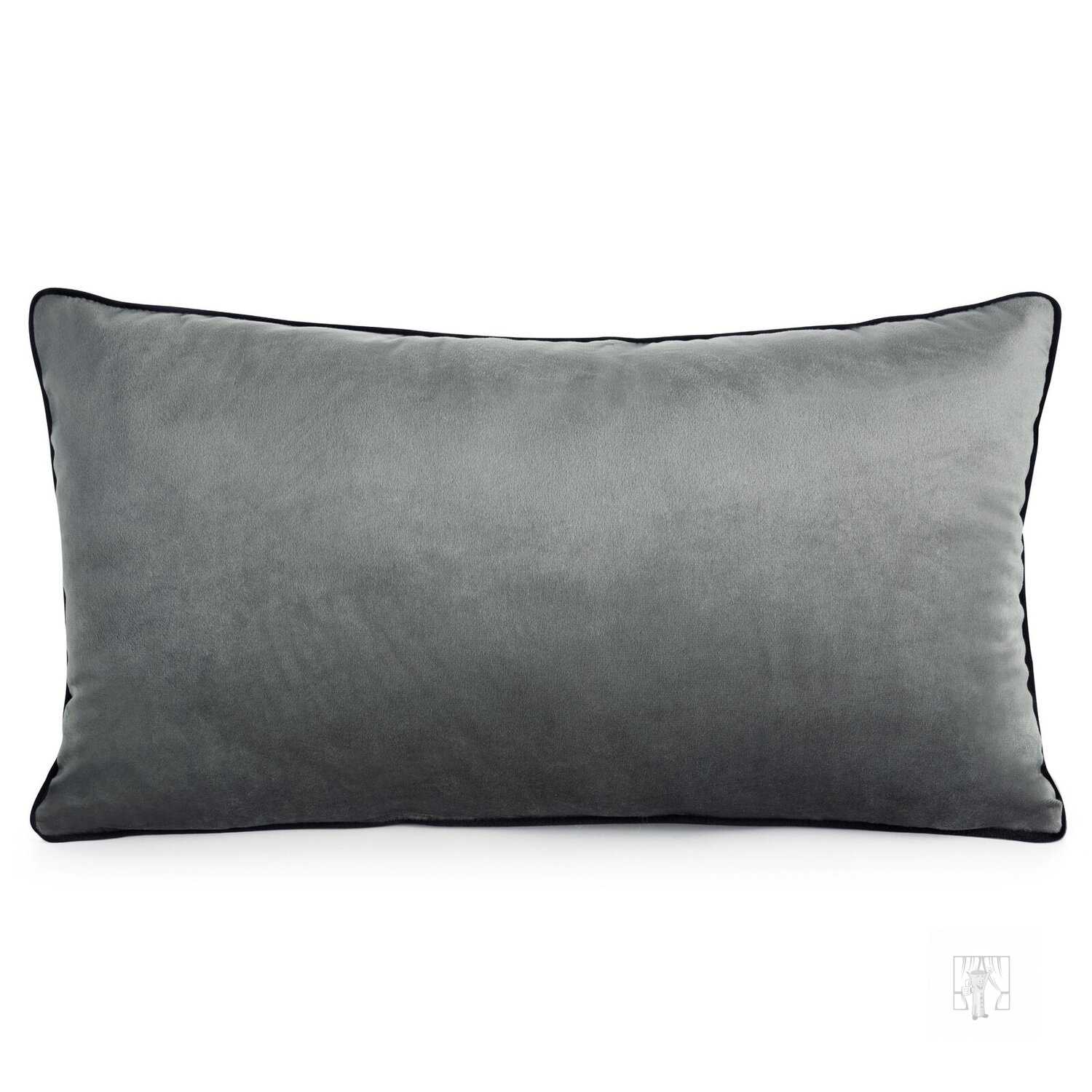 Vankúš GAJA3 s lemovaním 30x50 cm grafitová