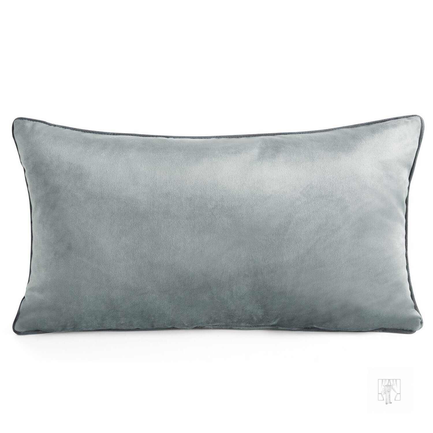 Vankúš GAJA3 s lemovaním 30x50 cm strieborná