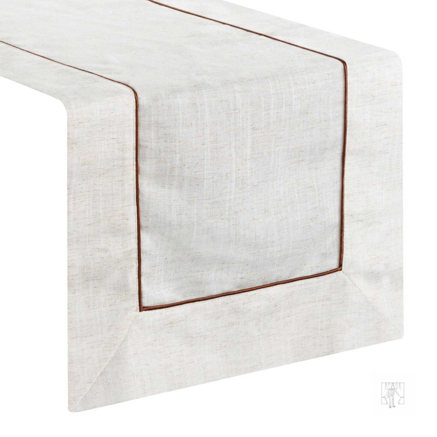 Obrus NATURA s prímesou ľanu 40x180cm